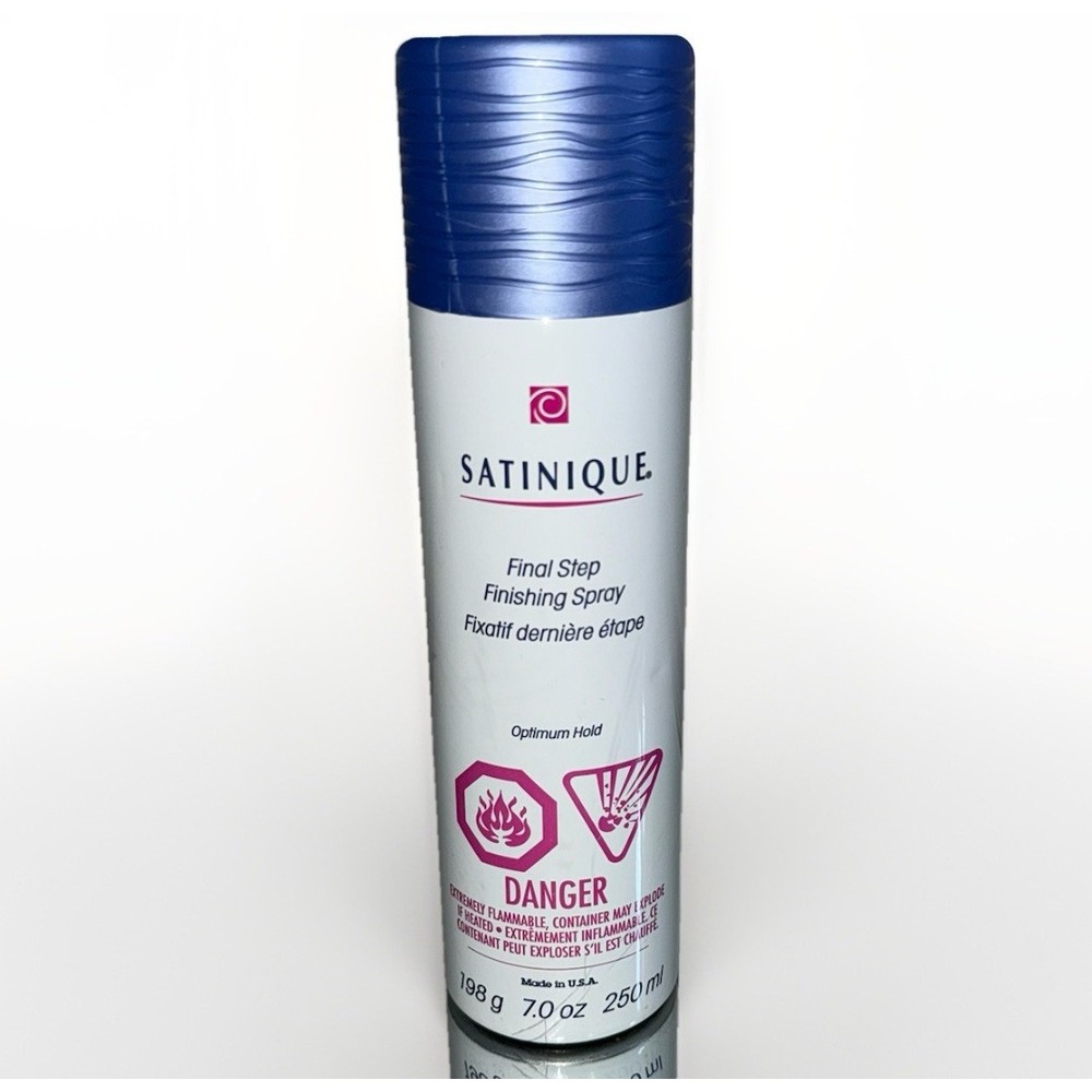 New RARE Satinique Finishing Spray‎ 7 oz Optimum Hold Level Discontinued Pageant
